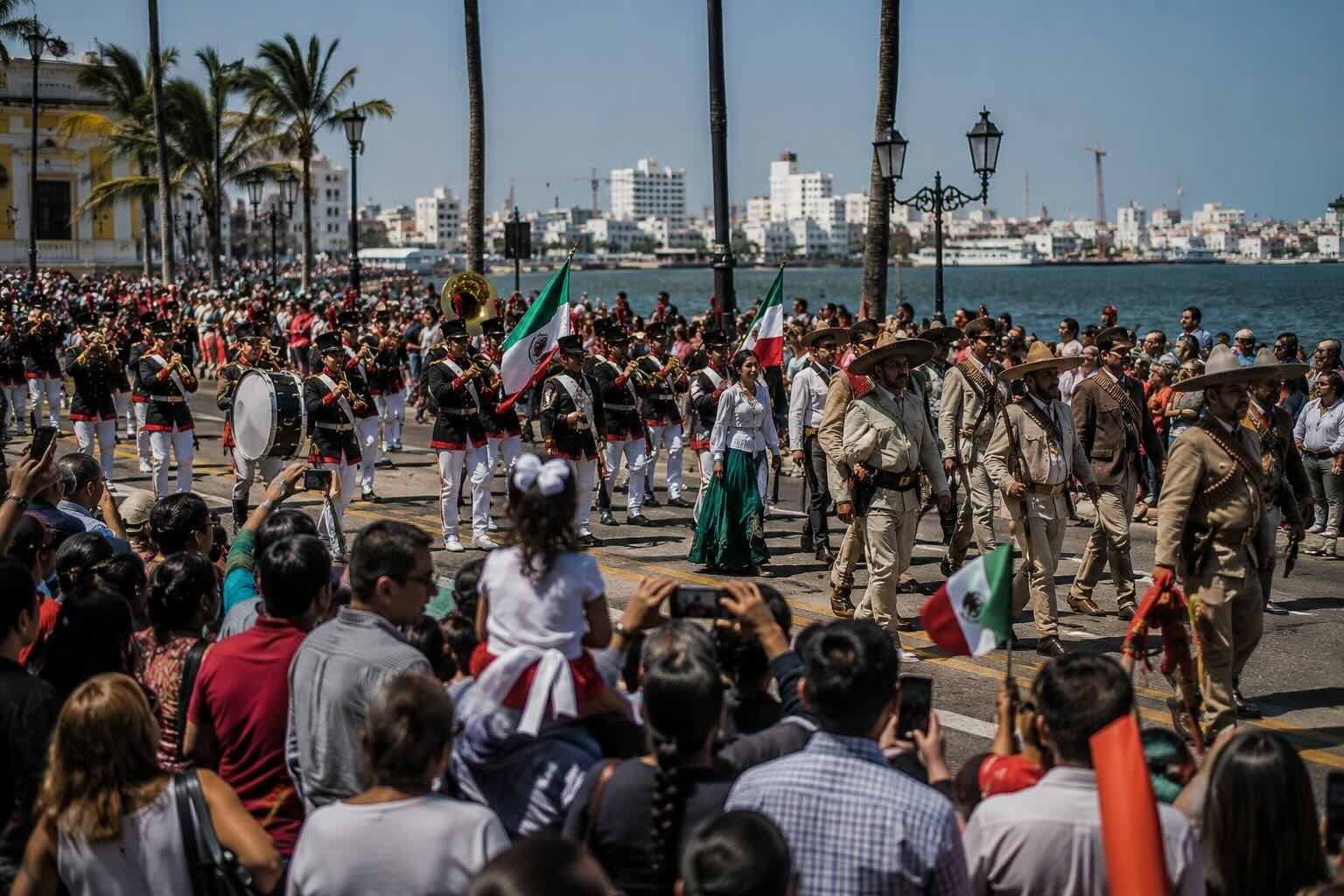 Desfile del 20 de Noviembre en el Puerto in Veracruz, Mexico