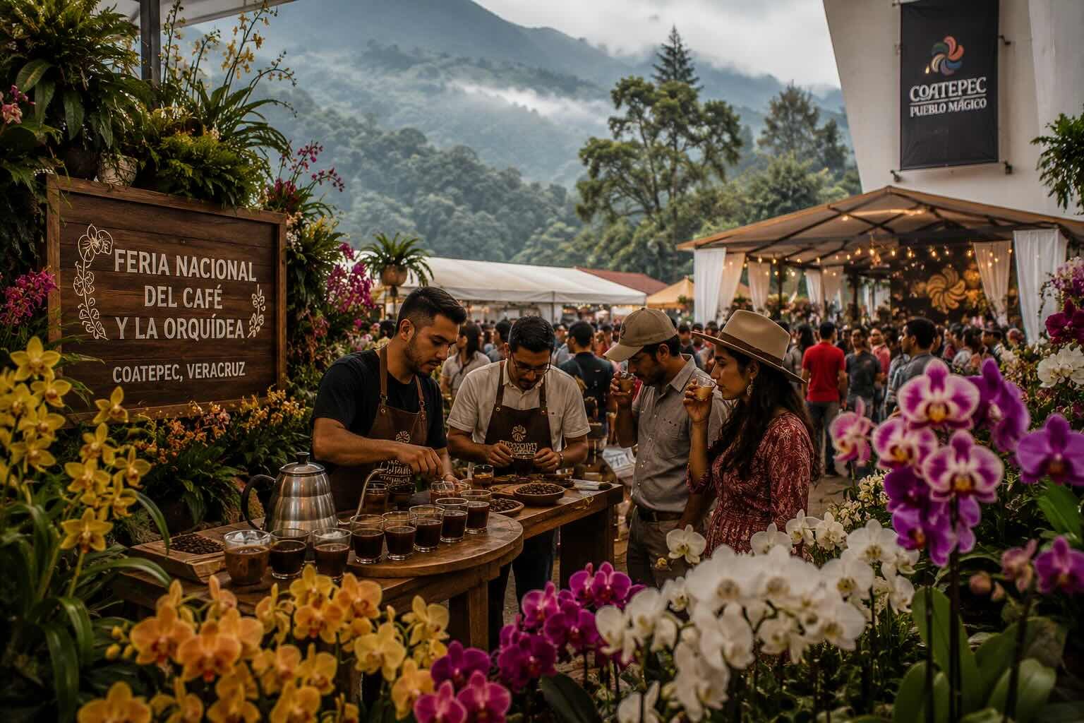 Feria Nacional del Café y la Orquídea in Veracruz, Mexico
